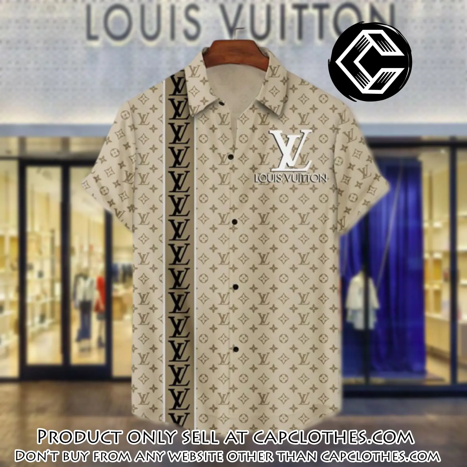 Lv louis vuitton luxury hawaiian shirt & short set lhs1191 cc4643761